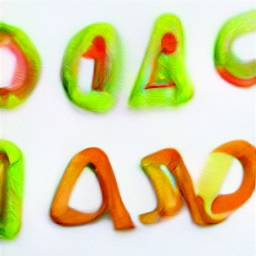 letters made out of salad ingredients